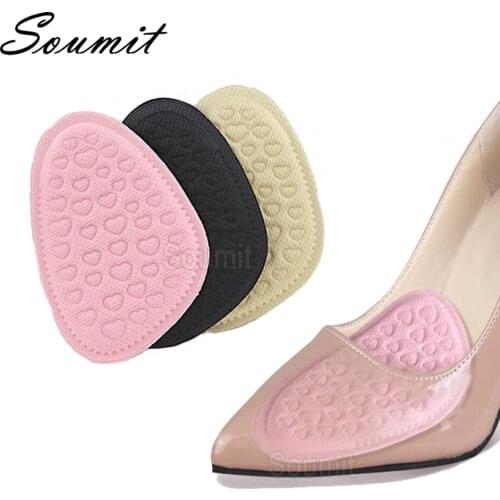 Forefoot Insoles for Women High Heel Sponge Shoes Pads Memory Foam Massage Inserts Anti-Slip Foot Protector Pain Relief Cushion