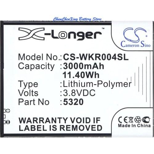 Cameron Sino High Quality 3000mAh Battery 5320, 5320B for Wiko RIDGE FAB, RIDGE FAB 4G, For Casper VIA V6, VIA V6X