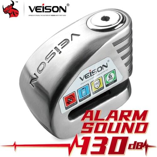 VEISON Motorcycle Lock Scooter Disc Lock Waterproof Alarm Locks For Bike Motorcycle Padlock Bicycle Alarm Para Moto Alarma Moto
