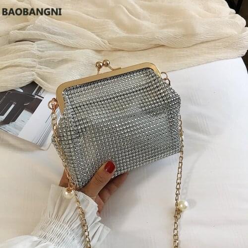 Women Handbag Women Bags Design Purse And Shoulder Messenger Bag For Party/wedding Soft Bead Diamond Evening Bag New