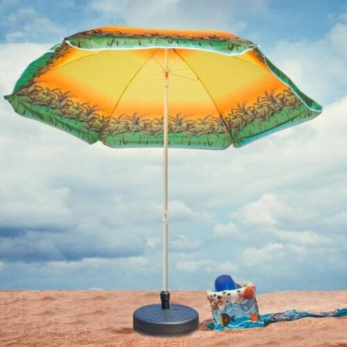 Beach Umbrella Base Heavy Duty Round Water Filled Umbrella Base Weather Resistant Stand for Portable Outdoor Parasol Garden