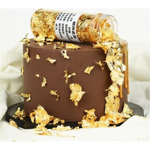 1pcs Gold Foil Cake Decoration Tool 24k Gold Foil Decoration Holiday Party Celebration Supplies Creative Diy Art Decoration