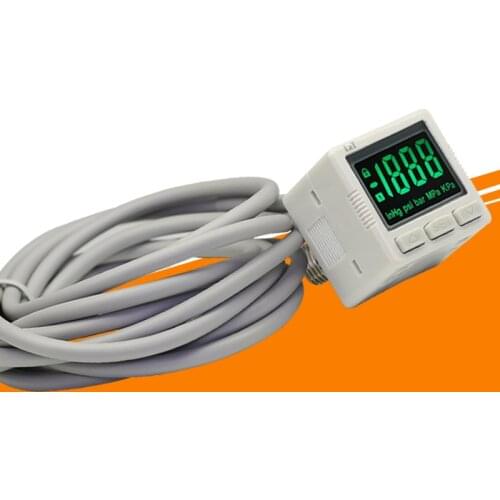 1pcs multi-size ZSE / ISE30A ZSE30AF digital electronic pressure switch with line digital pressure gauge