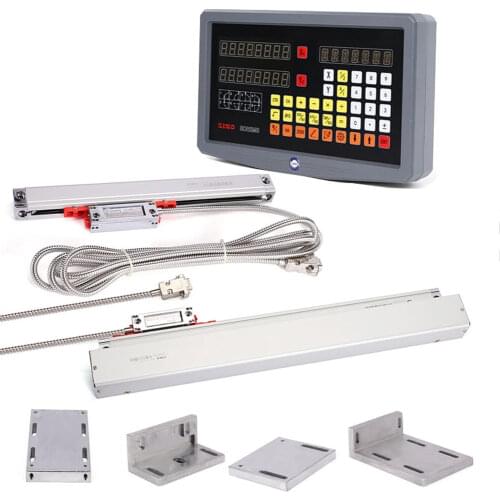 2 3 Axis Lcd Dro Lathe Milling Machine TTL Incremental SINO KA300 High Precision Optical Digital Linear Electronic Grating Ruler