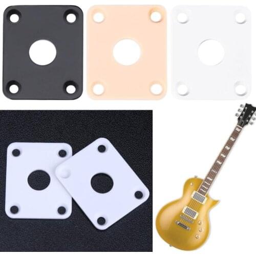 2pcs Electric Guitar Output Jack Socket Square Plastic Plates for LP Guitar Bass High Quanlity Guitar Parts & Accessories