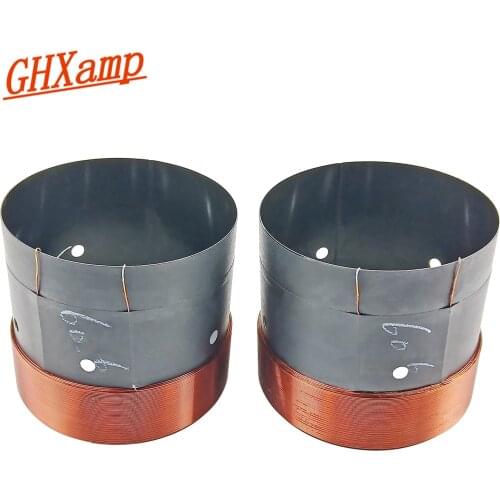 60.6mm Bass Speaker Voice Coil 60.5 Core Woofer 4-layers Copper Wire Coil Black Aluminum For Repair Subwoofer Audio Parts 2PCS
