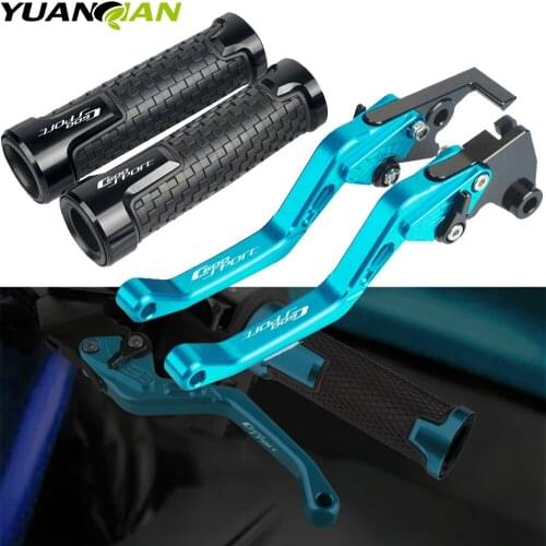 Motorcycle Accessories CNC Aluminum Brake Clutch Levers Handlebar Hand Grips ends for BMW C600SPORT C600 SPORT 2011-2015 2014 13