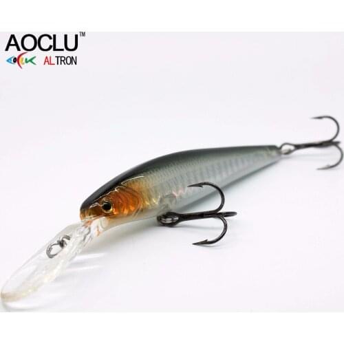 AOCLU NEW LURE wobblers 90mm 13g Hard Bait Minnow Crank fishing lure saltwater Bass Fresh VMC hooks 6 colors tackle