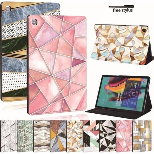 Printed Leather Tablet Stand Folio Cover-Ultra-thin tablet Stand Case For Samsung Galaxy Tab A A6 7"10" / Tab E S5E