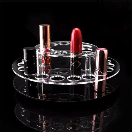 Acrylic Rotating Lipstick holder Organizer Spinning Lipstick Tower Lipgloss Holder