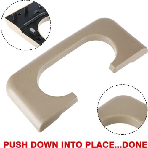 For Ford f250-350 1999 2010 1pc Beige Plastic Auto Centre Console Drink Pad Durable Car Center Console Cup Holder Mayitr