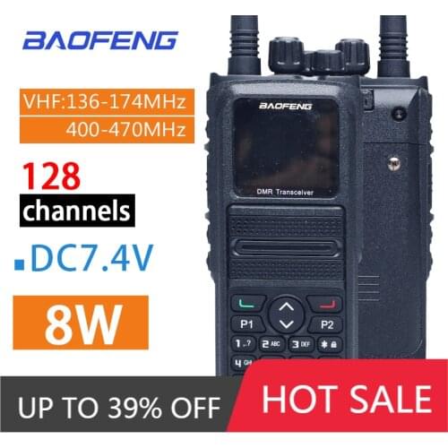 2021 Hot BaoFeng DMR-1802Plus Dual Band Walkie Talkie 5W VHF UHF VFO Digital/Analog Encrypted HF Transceiver Cb Two Way Radio