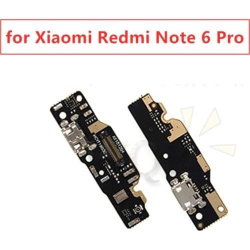 For Xiaomi Redmi Note 6 Pro USB Charger Port Flex Cable Charging Dock Connector PCB Board Ribbon Flex Cable Repair Cable
