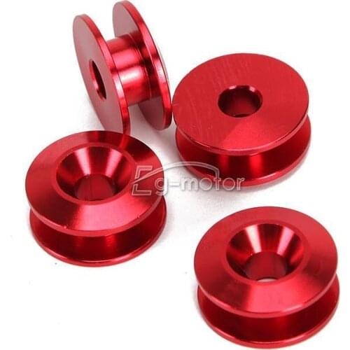 Gloss red CNC Quick Release Fasteners Bolt For Most Car Vehicles Bumper Fender