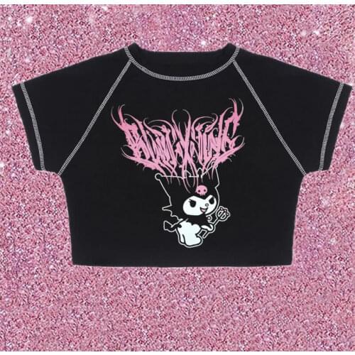 Gothic T-shirt aesthetic T-shirt y2k T-shirt vintage T-shirt Street shirt Harajuku shirt Punk shirt Gothic shirt Rap shirt