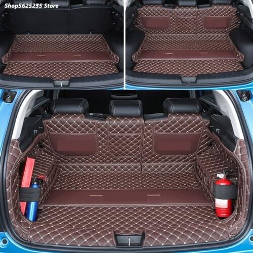 Car Trunk Mat for Haval Jolion 2021 Accessories Leather Durable Cargo Boot Liner Tray Case Carpet All Inclusive Luggage Cover