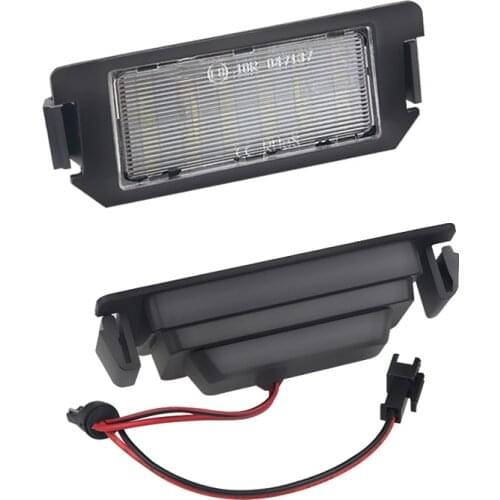 2pcs 12V 6500k White Canbus LED License Plate Lights Bulb For Hyundai I20 Veloster Terracan HP Coupe GK For Kia Rio Picanto Soul