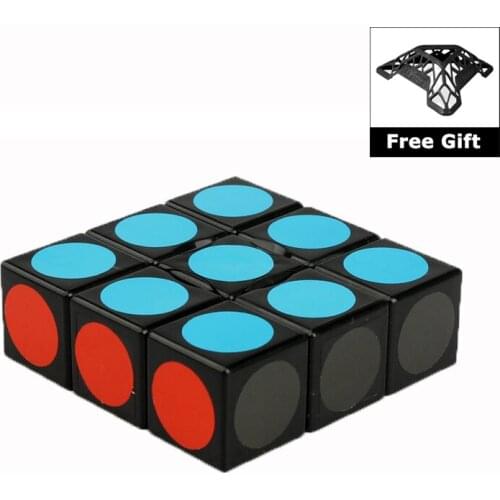 Lanlan Magic Cube Speed Puzzle 1x1x3 Super Floppy Speed Puzzle 133 Cubing Educational Cubo Magico Toys for Adults with Bracket
