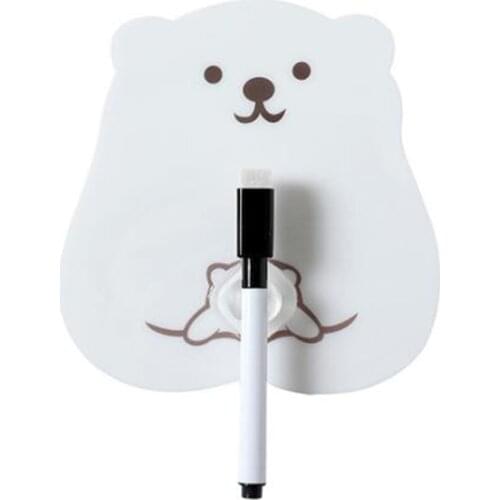 Fridge Magnet Cute Refrigerator Message Board Watermelon Bear Erasable Pen & Sticky Notes for Fridge CeramicTile Wall Home Decor