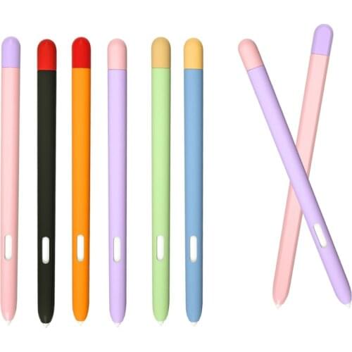 Fashion Multiple Color Soft Silicone Stylus Case For Tab S6 Lite/S7 Tablet Touch Pen Cover