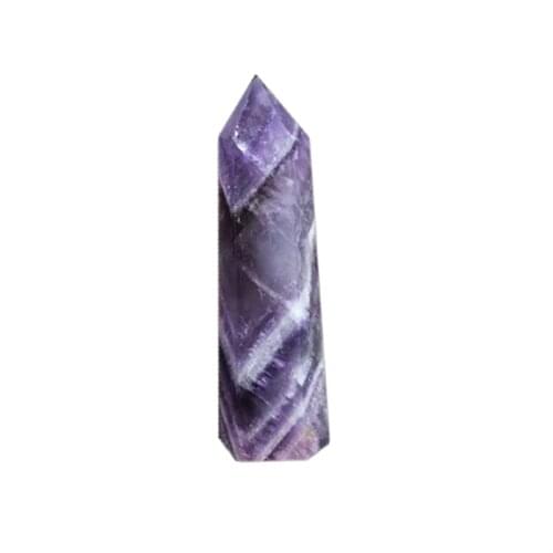 Wholesale hand carved crystal tower high quality natural dream amethyst crystal point wand reiki decoration