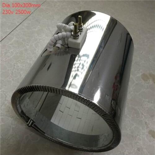 100x300mm 230v 2500w Plastic extruder barrel heater ceramic band heater