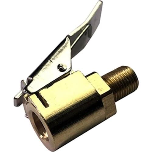 2PCS Car Auto Brass 8mm Tyre Wheel Tire Air Chuck Inflator Pump Valve Clip Clamp Connector Adapter car accessories