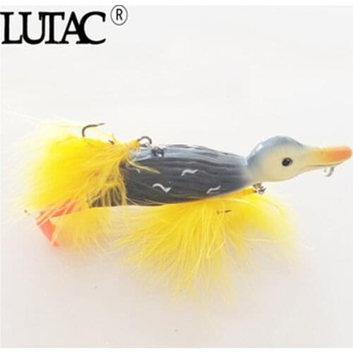 LUTAC Swimbait Duck Lure Floating Wobblers 105mm 29g 3D Eyes Bass Artificial Bait Plastic Tackle