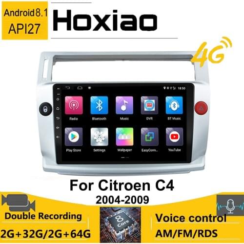 Radio 2 Din Android for Citroen C4 C-Triomphe C-Quatre 2004 2005 2006 2007 2008 2009 AM RDS GPS Autoradio Central Multimidia HD
