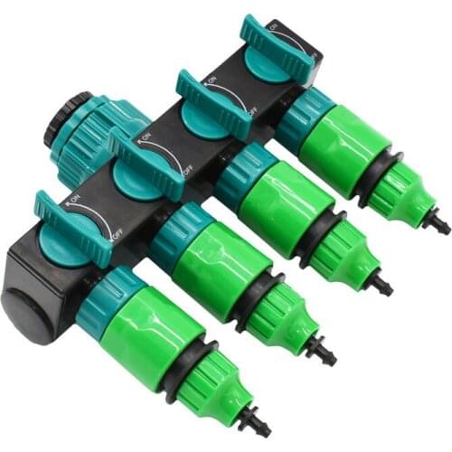 Garden Hose Splitter Water Pipe 4 Way Tap Garden Tap Connector 4/7 Mm Cranes Hose Irrigation 8/11 Mm 1 Pcs