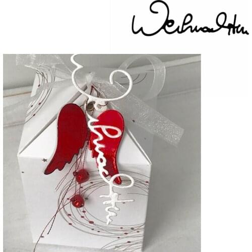 Weinachten Word Metal Cutting Dies German Word Christmas Die Cuts For Card Making DIY Scrapbooking Album New 2019 Crafts Cards