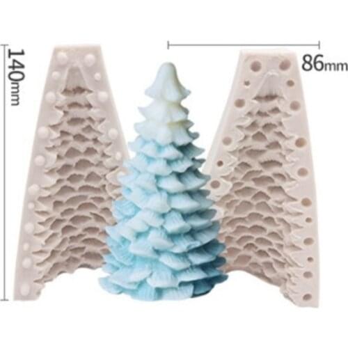 Silicone Big Cake Molds Christmas Tree Shape Cake Bakeware Baking Tools 3D Bread Pastry Mould Cake DIY Birthday Wedding Party