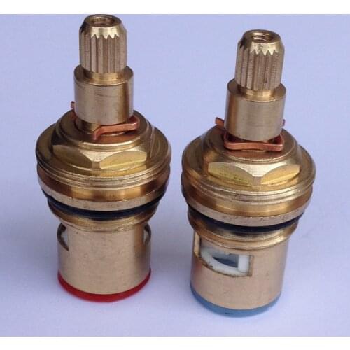 2 PCS 18mm Brass Replacement Ceramic Disc Tap Valves Cartridges innards Hot Cold SPARES Kitchen Basin Bathroom Accessory mba501