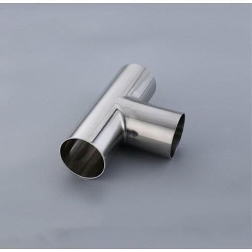 108mm 4.25" Pipe OD Butt Welding Tee 3 Way SUS 316L Stainless Steel Sanitary Fitting Spliter Homebrew Beer Wine