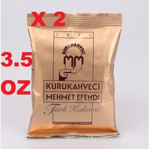 Turkish Coffee Kurukahveci Mehmet Efendi- 3.5 Oz 7 Oz 14 Oz Lot Ground Coffee free shipping