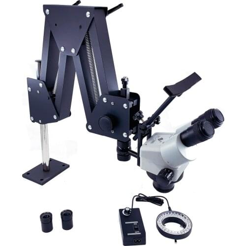 Jewelery tools 7X-45X Microscope with stand Jewelry Optical Tools Super Clear Microscope with Magnifier Stand Diamond Setting