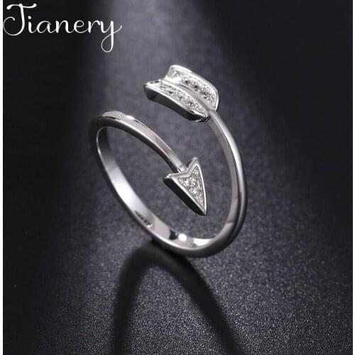 Original Design Bohemian Retro Antique Silver Color Arrow Ring For Women Fashion Open Finger Rings Female Boho Jewelry