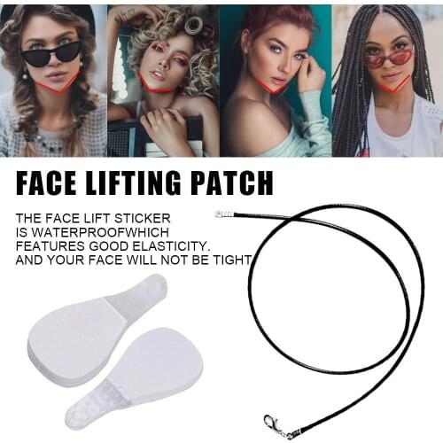 1G Rubber Face And Neck Lifting Stickers Invisible V-Shape Slimming Face Lifting Tools Lines Neck Chin V Face Shape Lifting Tape