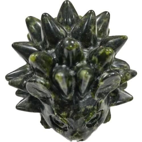 1pcs Natural Crystal Mixed Stone Handcarved Hedgehog Healing Chakra Mineral Quartz Home Decoration Gift