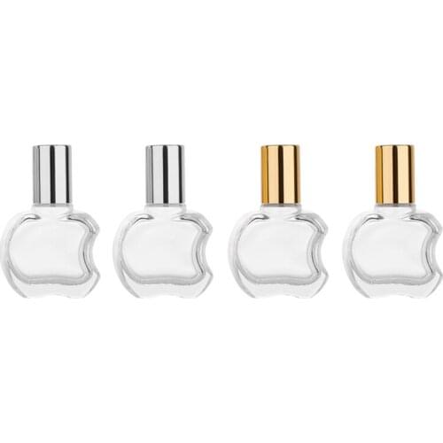 10ml Mini Portable Glass Steel Ball Bottle Empty Roll-On Essential Oil Bottle for Perfume Bottle Empty Cosmetics Container