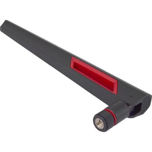 50PCS 2.4G 5.8G dual band wifi 12DBI Antenna RP-SMA male (hole )/ SMA Male (pin) Amplifier WLAN Router Antenna Booster