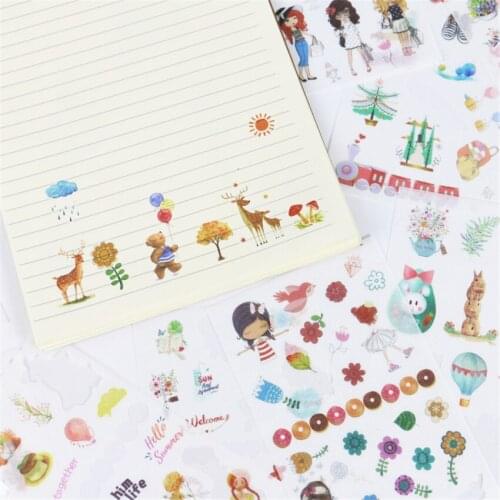 6Pcs/Secret Fantasyland Sticker DIY Sticker Car Motorcycle Luggage Laptop Bike Scooter Toys Halloween Easter