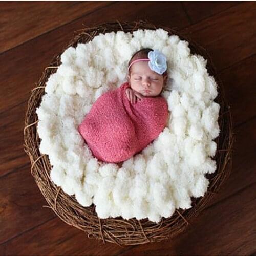 Newborn Baby Photography Velvet Backdrop Blanket Props Infant Photo shoot Basket Filler Accessories Baby foto Wrap Accessories