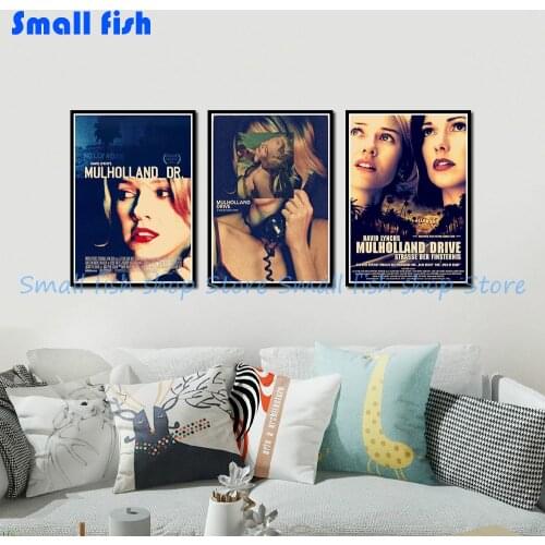Mulholland Drive Home Furnishing decoration Kraft Movie Poster Drawing core Wall stickers 42*30 cm