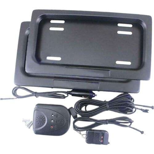 Electric License Plate Frame Roller Blinds Kit for Track Events