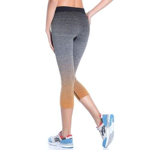 Spandex leggings yoga capris High Waist Clothing Warm Legging Workout Sport Fitness Bodybuilding Clothes Slim Calf-Length Pant