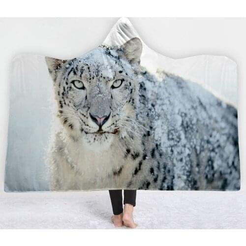 Leopard animal lovely Pattern blanket keep Warm soft comfortable good quality blanket twin full size blanket sell well