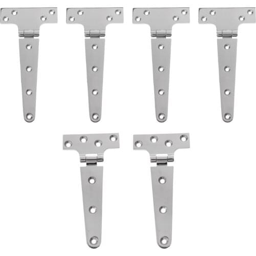 MagiDeal 3 Pair Tee Hinges 8" & 6" Cabinet Shed Door & Gate T Hinge