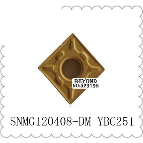 Original SNMG120408-DM YBC251 SNMG 120408 DM for MSSNR MSKNR MSBNR MSDNN Lathe Tools Turning Tool Carbide Inserts CNC Cutter