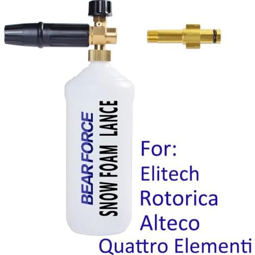 Foam Nozzle Foam Generator Snow Foam Lance for Elitech Rotorica Alteco Quattro Elementi High Pressure Washer Car Foam Washer